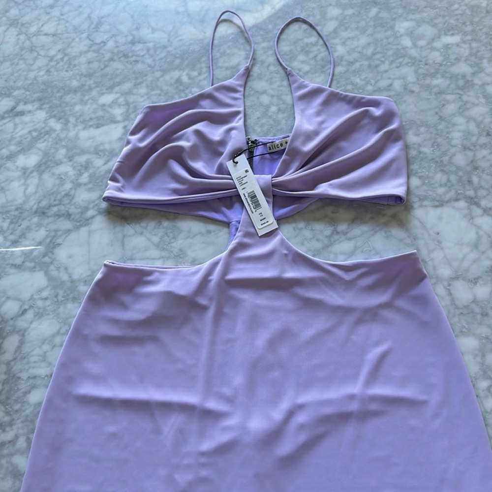 Alice + Olivia Havana Sleeveless Cut Out Minidress - Picture 4 of 11